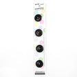 4 x 15mm black 2 hole button