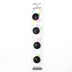 4 x 15mm black 2 hole button