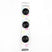 3 x 20mm black 2 hole button