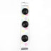 3 x 20mm black 2 hole button