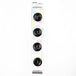 4 x 18mm black 2 hole button