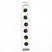 6 x 11mm black 2 hole button
