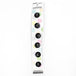 6 x 11mm black 2 hole button