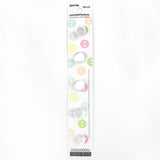 5 x 10mm white button