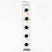 5 x 10mm black button 