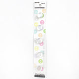 5 x 11mm white button