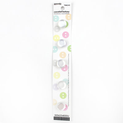 5 x 11mm white button