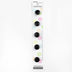 5 x 11mm black button