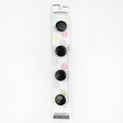4 x 14mm black button 
