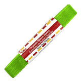 apple green 16mm wide organza ribbon hank