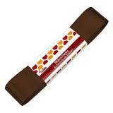 dark chocolate 25mm wide satin ribbon hank