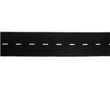 black polyester rubber 25mm button hole elastic