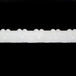 white nylon spandex 11mm elastic lingerie with heart design 