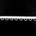 white 10mm polyester rubber bridal looping elastic