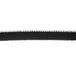 black 14mm nylon spandex lingerie patterned elastic with scalloped edge