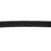 black 14mm nylon spandex lingerie patterned elastic with scalloped edge