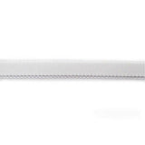 white 12mm nylon spandex lingerie elastic with scalloped edge
