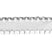 white 16mm nylon spandex ruffled elastic