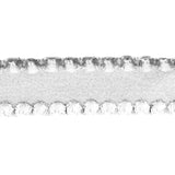 white 16mm nylon spandex ruffled elastic