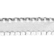 white 16mm nylon spandex ruffled elastic