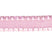 baby pink 16mm nylon spandex ruffled elastic