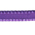 purple 16mm nylon spandex ruffled elastic