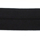 black 25mm nylon spandex folder over elastic