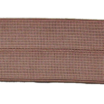 taupe 25mm nylon spandex folder over elastic