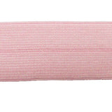 baby pink 25mm nylon spandex folder over elastic