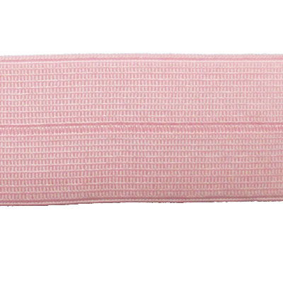baby pink 25mm nylon spandex folder over elastic