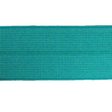turquoise 25mm nylon spandex folder over elastic