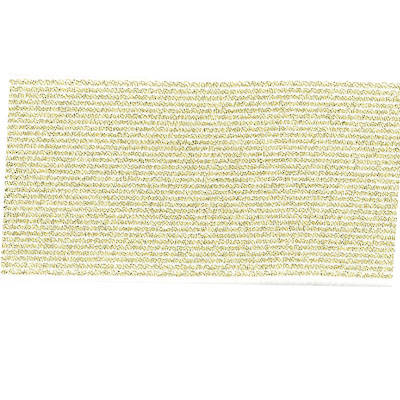 gold polyester, latex, and polyvinyl chloride 45mm metallic blend waistband elastic