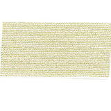 gold polyester, latex, and polyvinyl chloride 45mm metallic blend waistband elastic