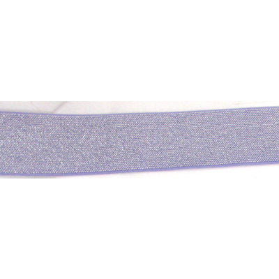lilac polyester, latex, and polyvinyl chloride 45mm metallic blend waistband elastic