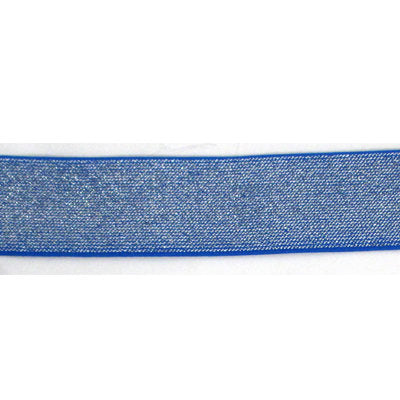 royal polyester, latex, and polyvinyl chloride 45mm metallic blend waistband elastic