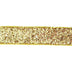 gold 15mm polyvinyl chloride, spandex, and nylon glitter elastic