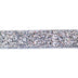 silver 15mm polyvinyl chloride, spandex, and nylon glitter elastic