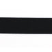 black polyester latex 25mm fine ribbed elastic