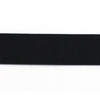 black polyester latex 25mm fine ribbed elastic