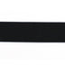 black polyester latex 25mm fine ribbed elastic