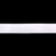 white nylon spandex stretch ribbon with satin finish 22mm
