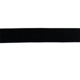 black polyester rubber 16mm braid elastic