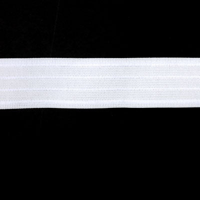 white polyester rubber 38mm elastic sport knit