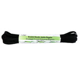 black polyester rubber 3mm braid elastic hank