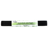 black polyester rubber 13mm braid elastic hank