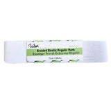 white polyester rubber 25mm braid elastic hank