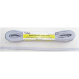 white polyester rubber 6mm braid elastic hank