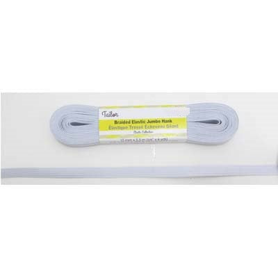 white polyester rubber 10mm braid elastic 