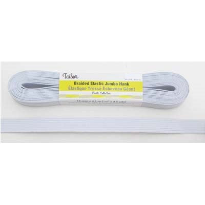 white polyester rubber 19mm braid elastic