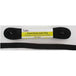black polyester rubber 19mm braid elastic
